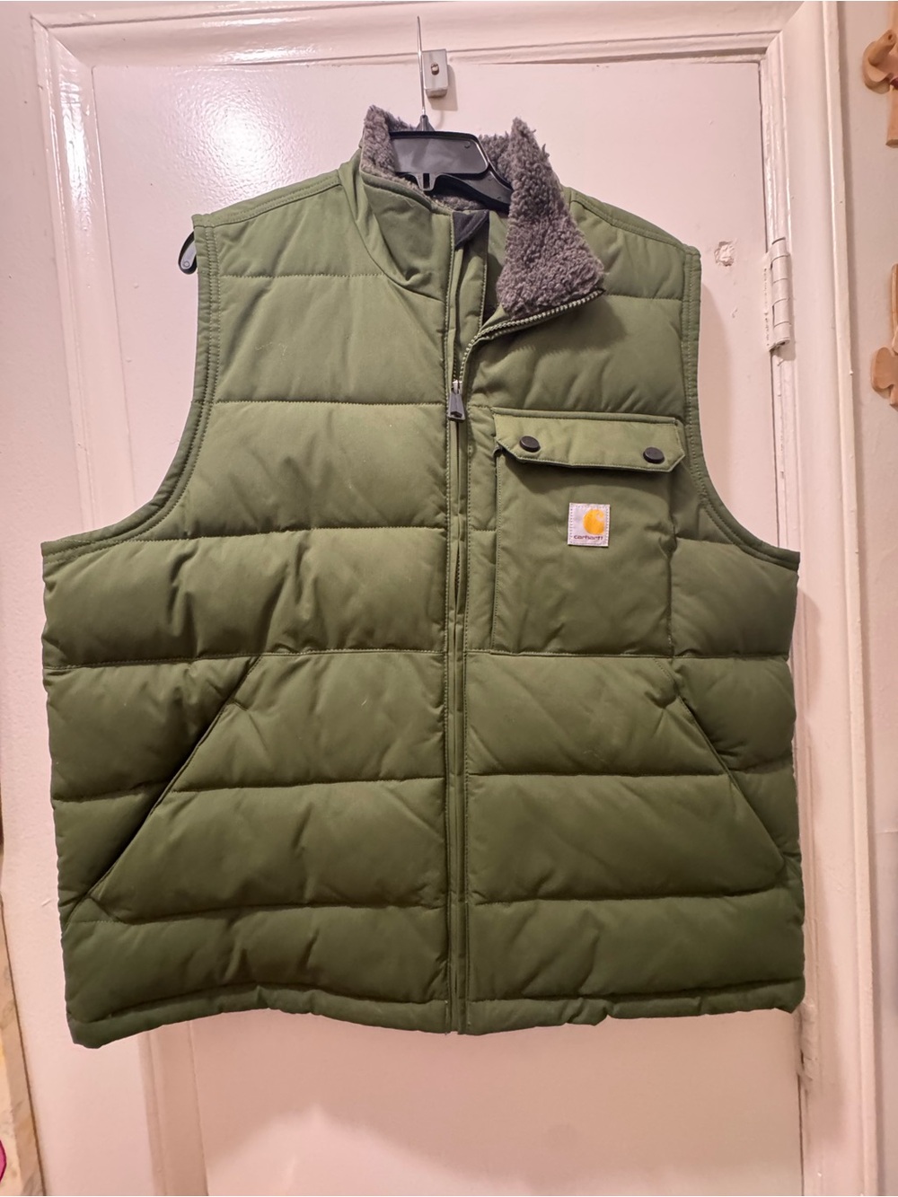 Carhartt Olive Green Montana Loose Fit Insulated Vest